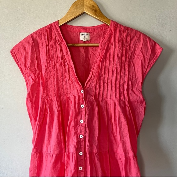 MAREA Watermelon Mackenzie Cover Up Mini Dress Size XS - Picture 4 of 6